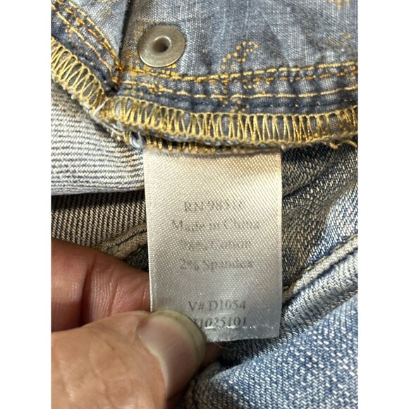 Coldwater Creek button fly raw hem crop jean Size 16 - Picture 11 of 13